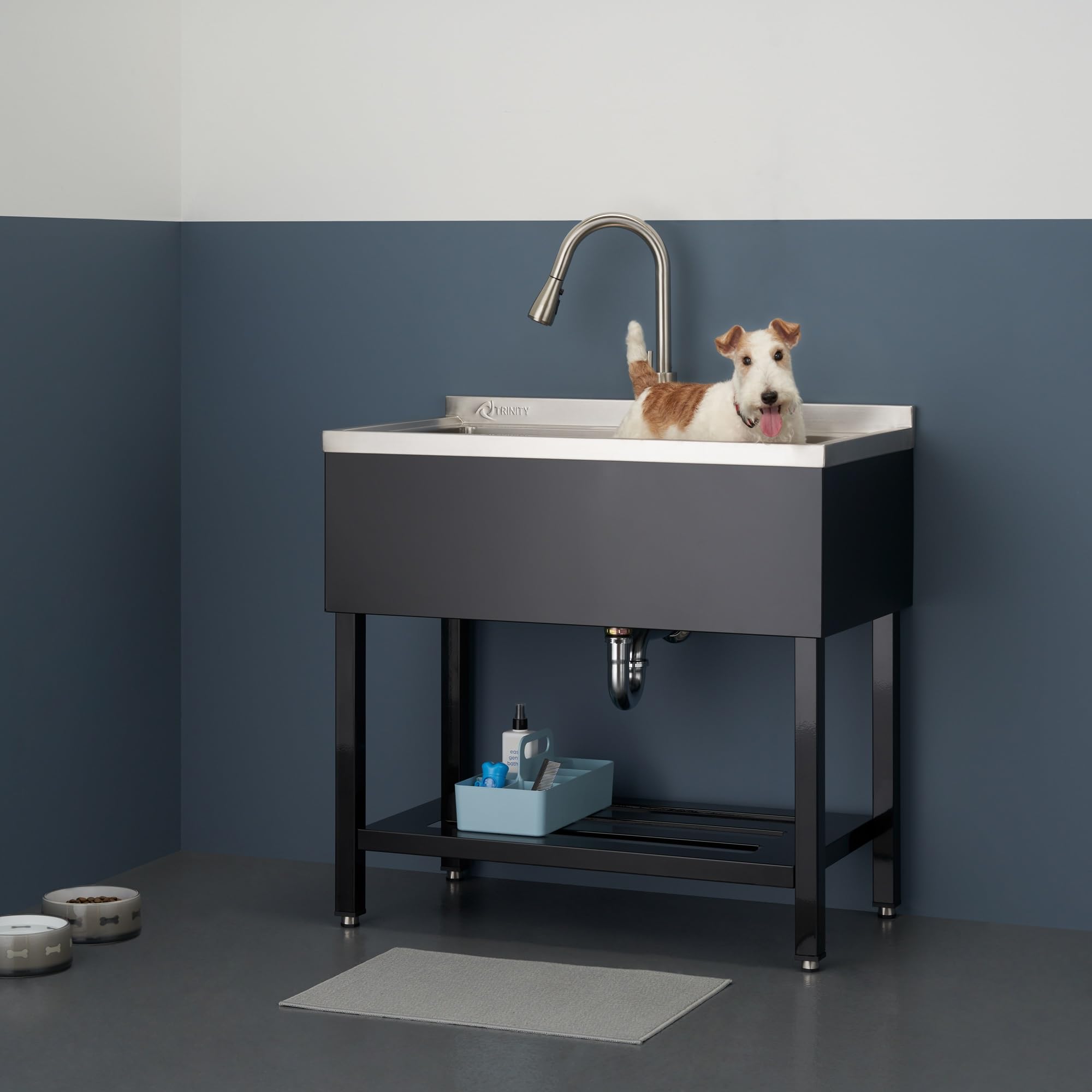 TRINITY THAPBK-0323 Stainless Steel Freestanding Single Bowl